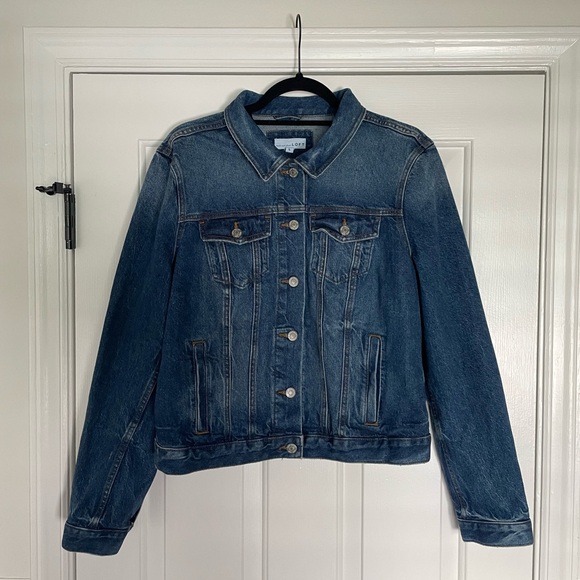 Ann Taylor LOFT Women’s Denim Jacket Size Large - Picture 5 of 10